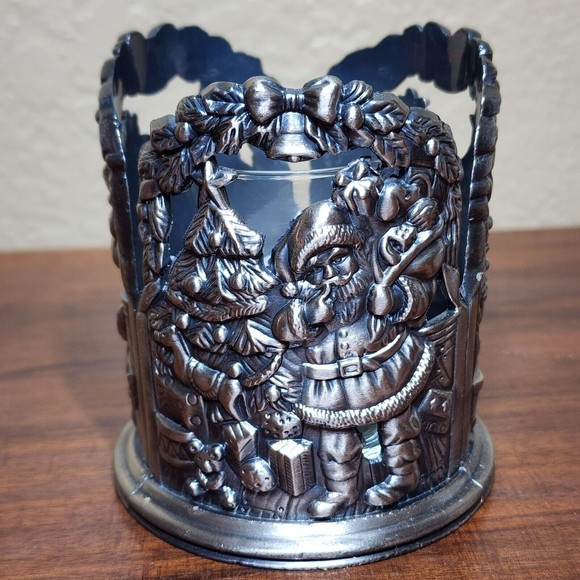 Godinger Silver Art Co LTD Santa Votive Candle Holder - Picture 3 of 7